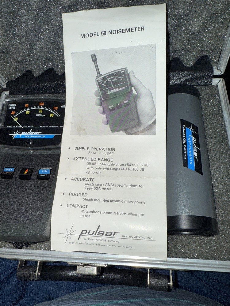 Pulsar Instruments Noisemeter Model 85 Sound Level Meter