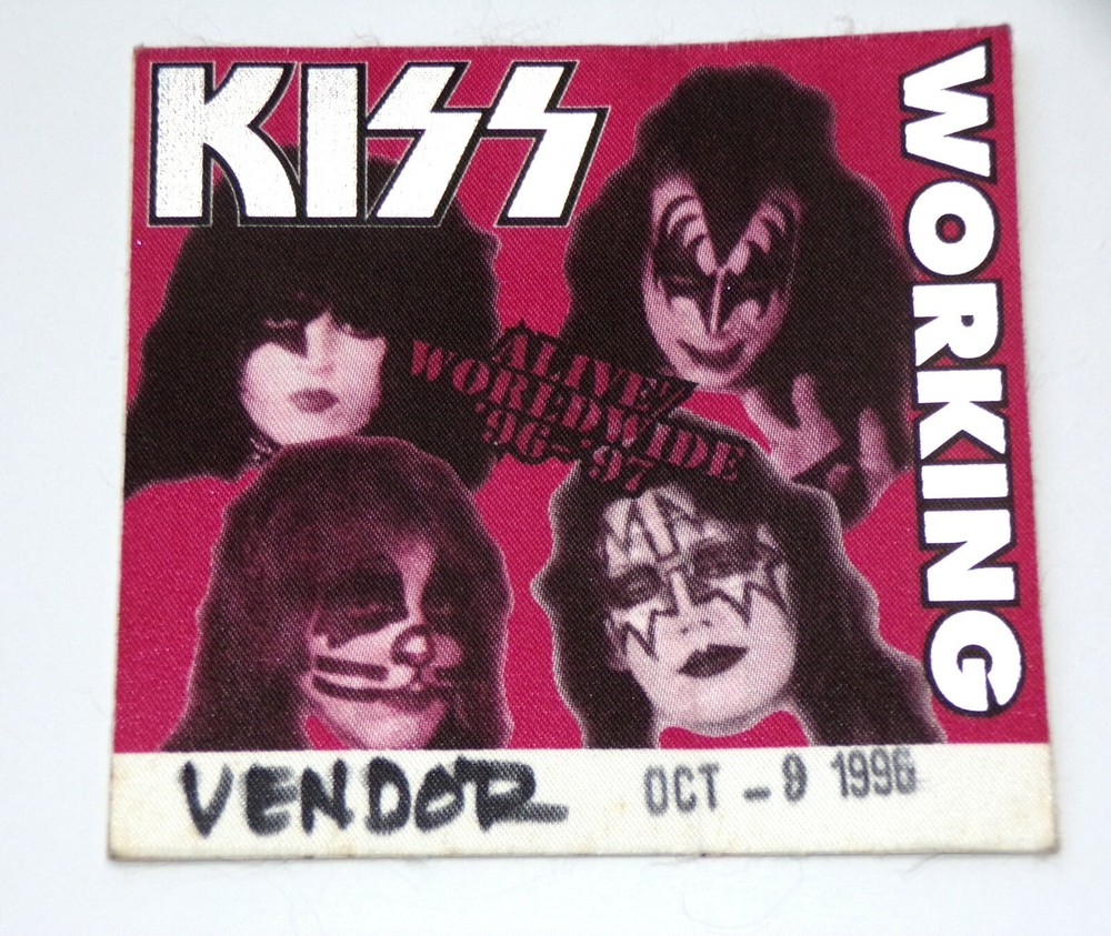 KISS Satin Pass Reunion Concert Tour '96 MerchBooth Oct9 Philadelphia PA Vintage