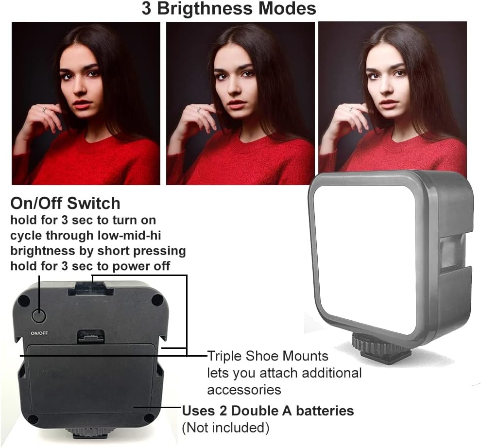 Smartphone Vlogging Kit for iPhone/Android w/ Light+Microphone+Tripod+Holder