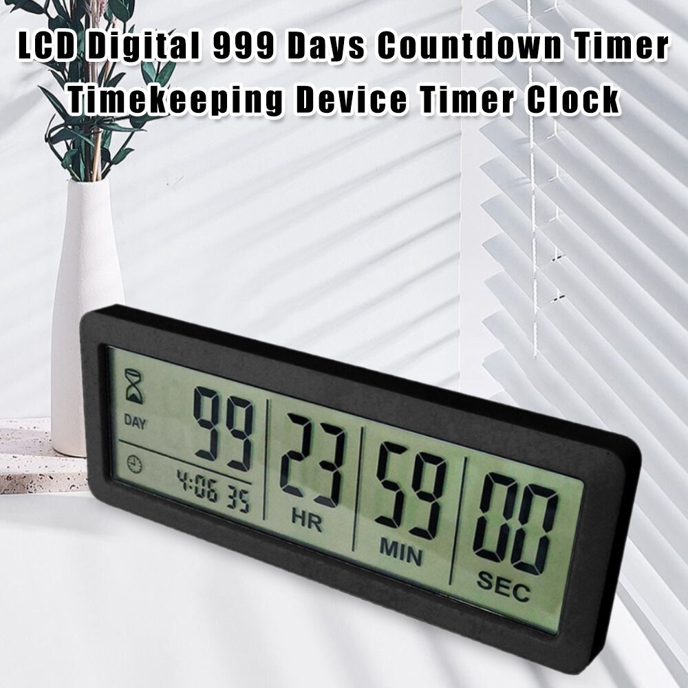 999 Days Count Down Clock Digital Countdown Days Timer Clock Time Management