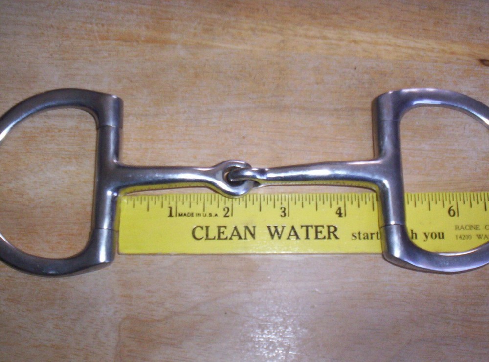 Used Stainless Eggbutt Snaffle Bit 4 1/2" Mouth