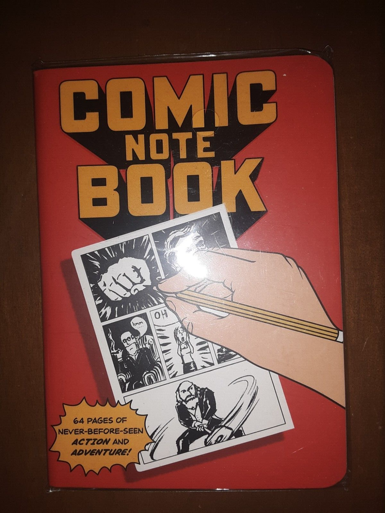 Comic Note Book Compact Size 64 Paneled Blank Pages NEW Loot Crate