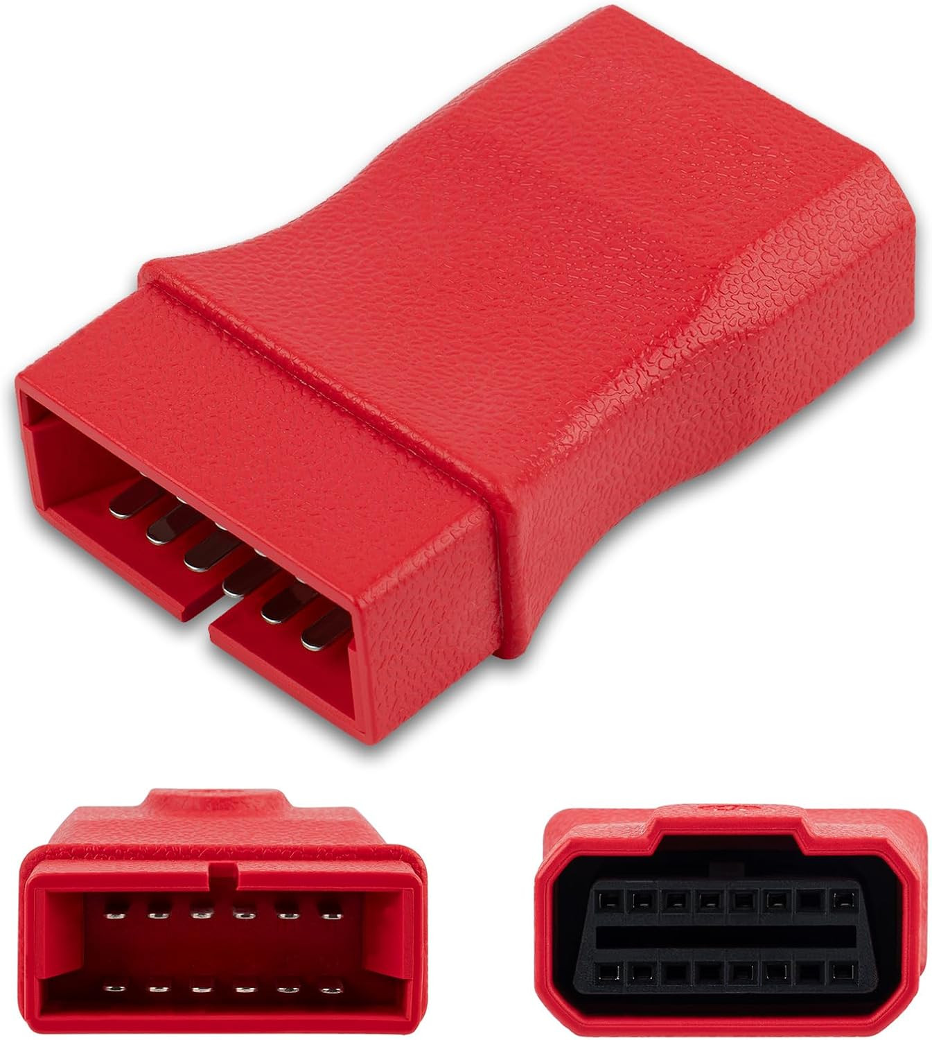 OBD2 to OBD1 Adapter Compatible with GM and Daewoo OBDI 12-Pin Male to OBDII 16-