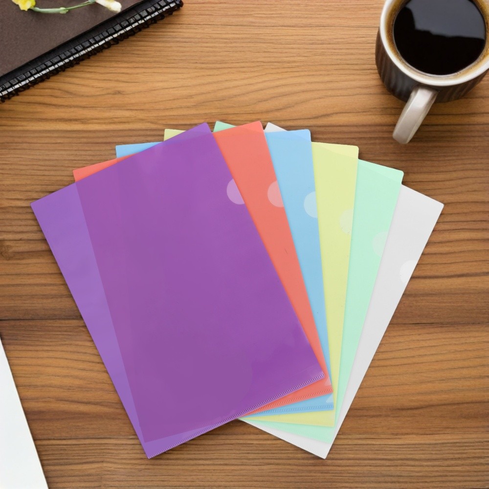 24 Pcs Plastic Document Holder Folder Clear Folders for Documents