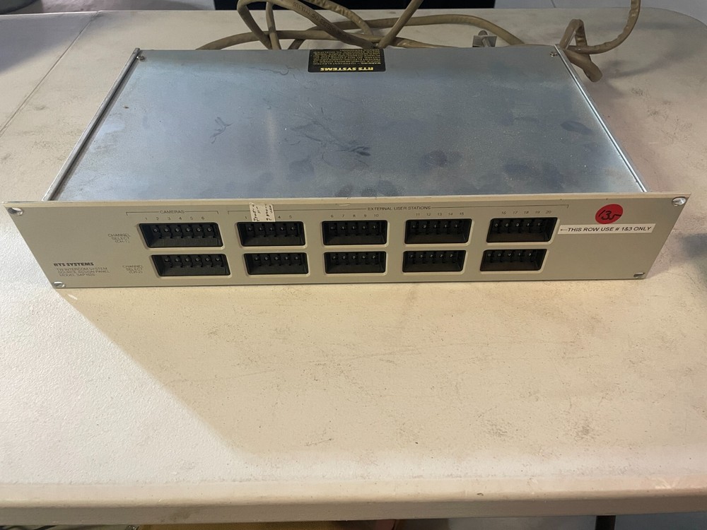 Telex RTS Systems SAP1626 TW Intercom System Source Assign Panel