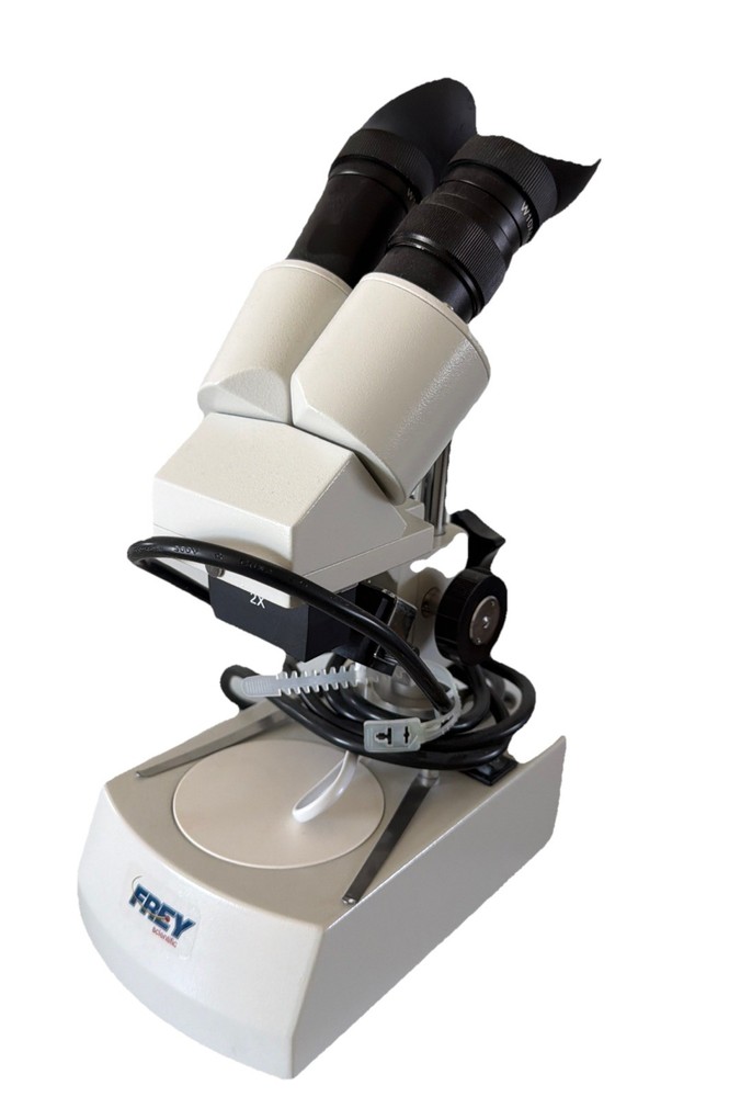 FREY SCIENTIFIC Model 405TBL Microscope Double Lense NEW