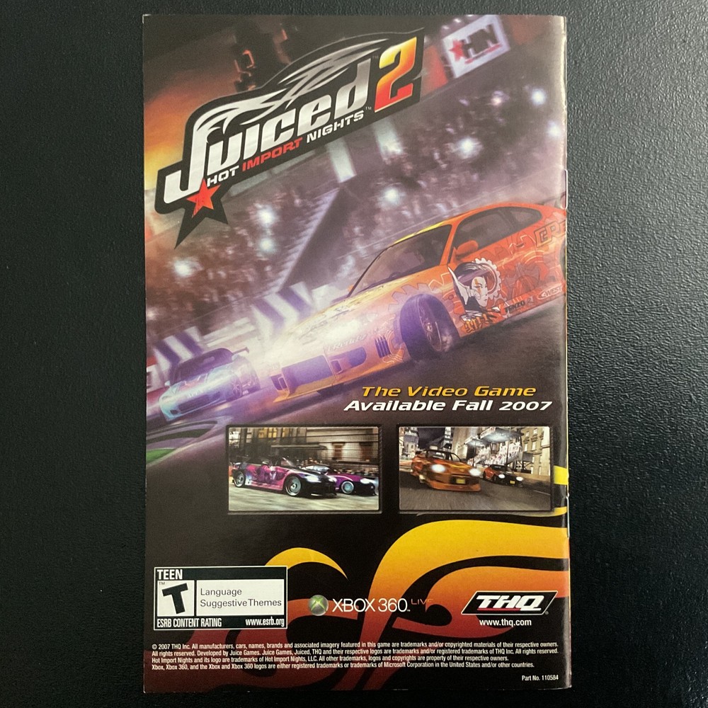 Stuntman Ignition Microsoft Xbox 360 Instruction Manual Only