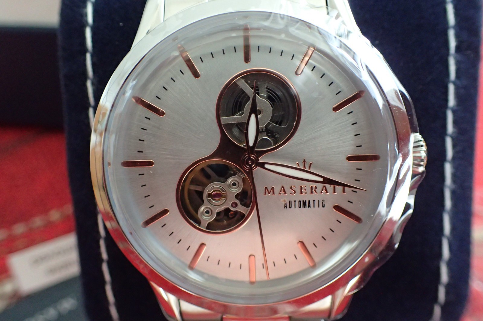 Maserati R8823125001 Men's Tradizione White Dial Automatic Watch unique box/tag