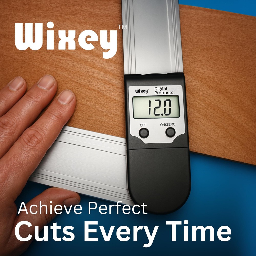 8 (203mm) Wixey Digital Protractor with Miter Function