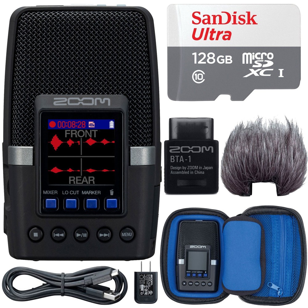 Zoom H2essential Multi-Mic 32-Bit Float Handy Recorder Accessory Bundle