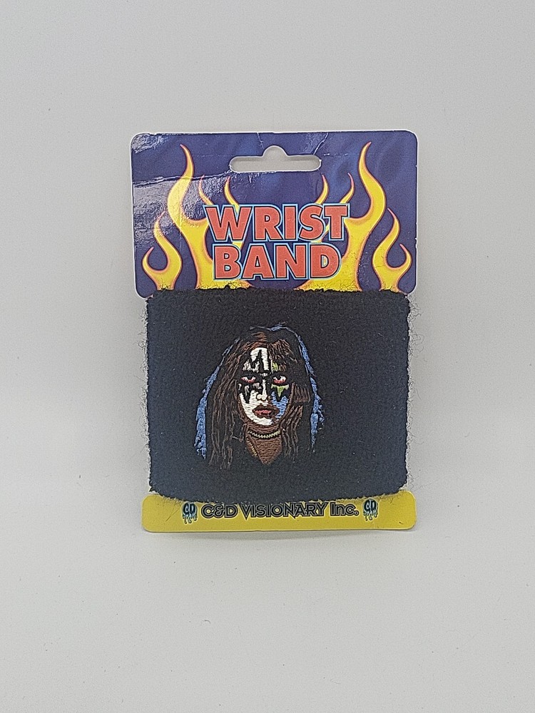 KISS Ace Frehley Vintage Sweatband Wristband UNUSED still in package!