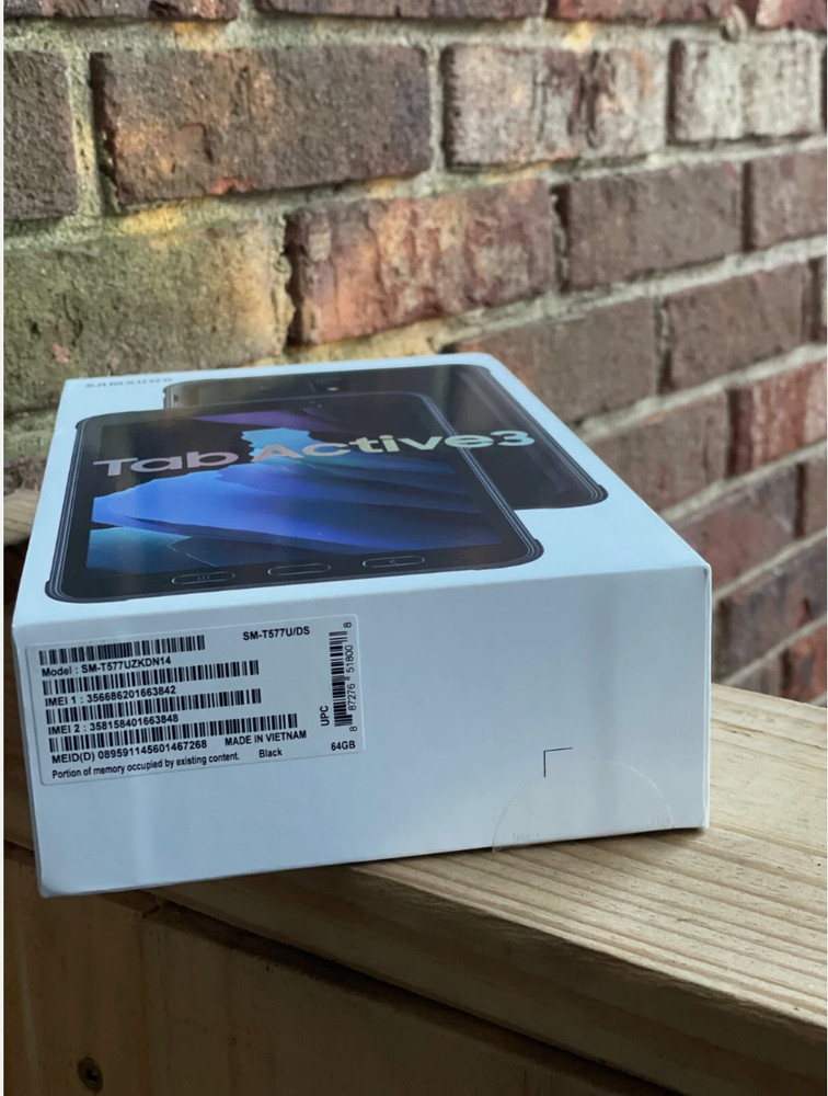 Samsung Galaxy Tab Active3 Pro 64 GB 8 " Empty BOX ONLY Does Not Include Tab
