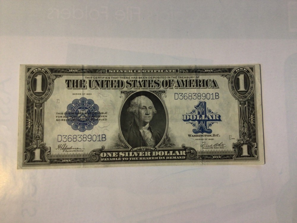 1923 Large Silver Certificate XF Condition