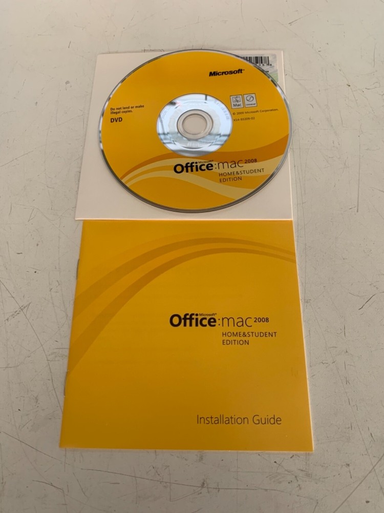 Microsoft Office Mac 2008 Home and Student Edition