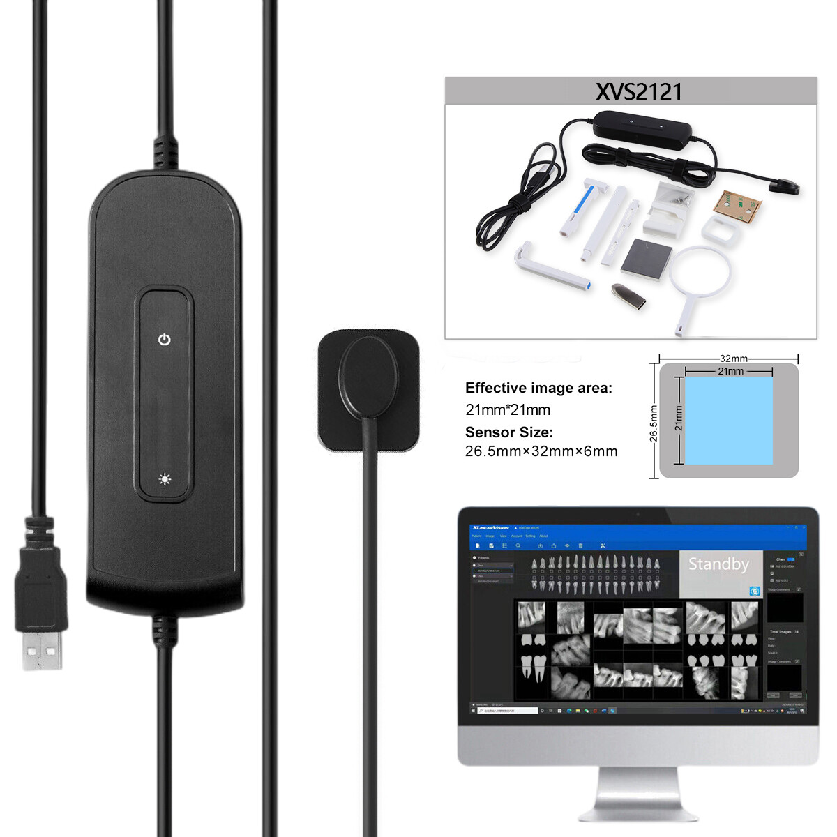 Rayos X Intra-oral ray 1.0 Sensor Digital Imaging System
