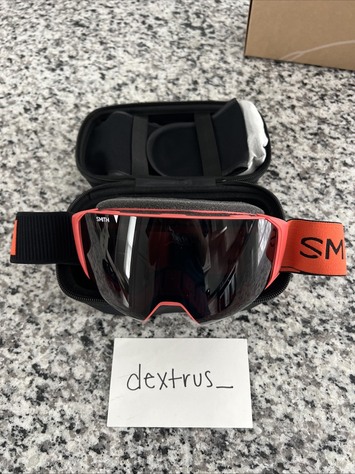 NEW SMITH 4D MAG S Goggles-Poppy-Chromapop Sun Black+Bonus Lens