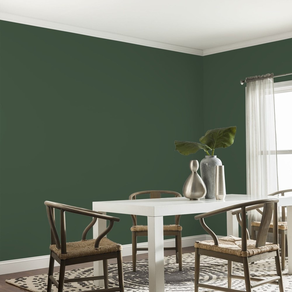 Fundamentals Pine Forest / Green Eggshell Interior Paint 1 Gallon