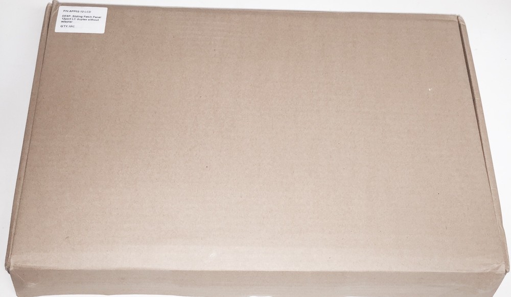 Fiber Patch Panel, Rack Mount 1U Panel,12Core, 2 Splice Tray(QTY 2) -738619