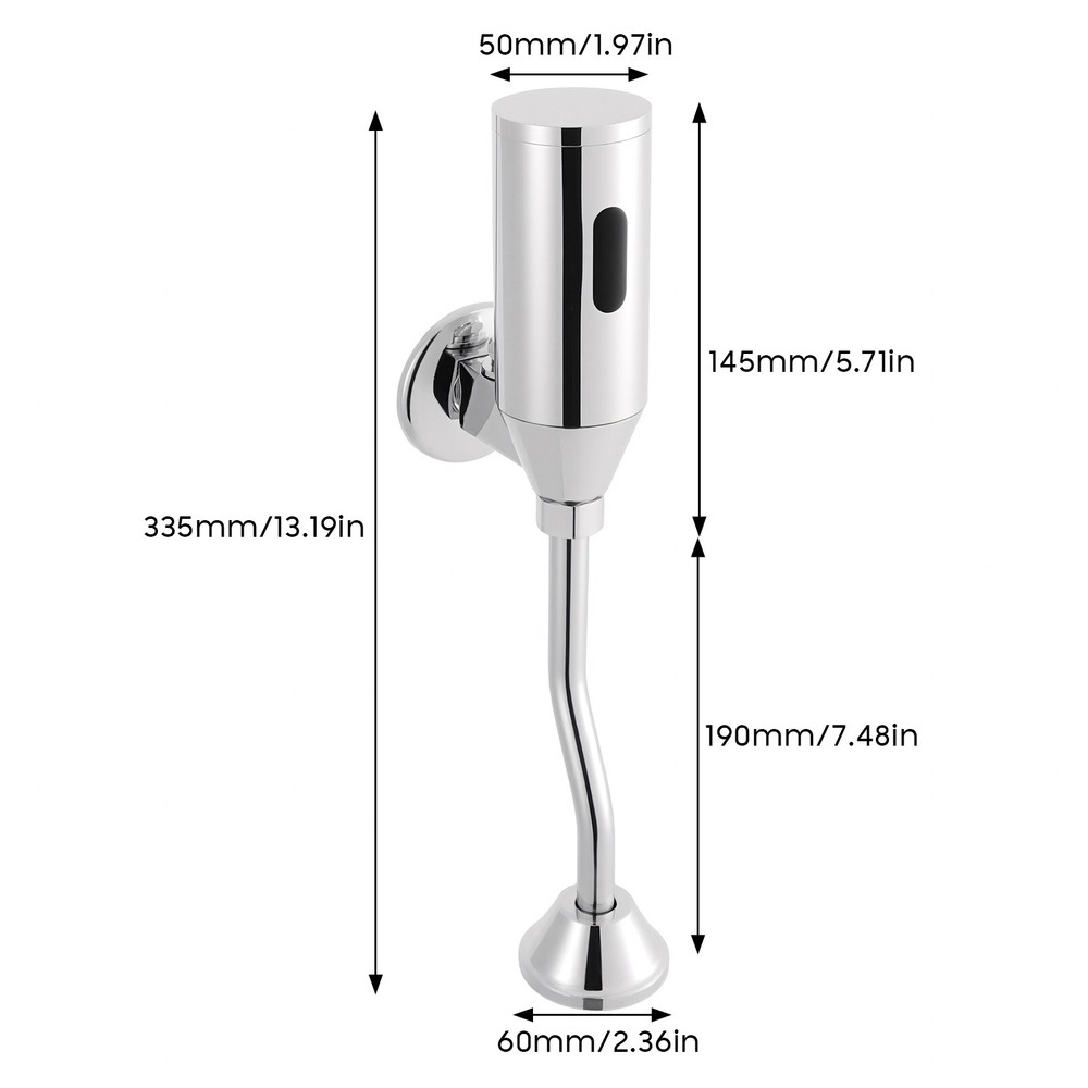 Automatic Urinal Flush Valve Toilet Urinal Flush Valve Touchless Wall Mount