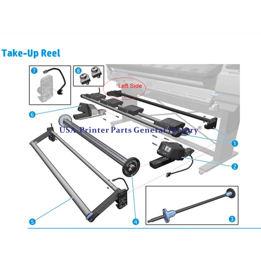 B4H70-67095 Left - Right Mount kit of Deflector For HP Latex 310 330 360 365 370