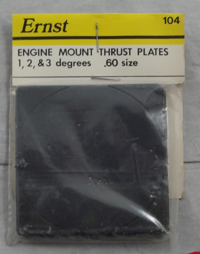 Ernst .60 Size Nitro Engine Mount Thrust Plates (1,2, & 3 Degree) ERN104