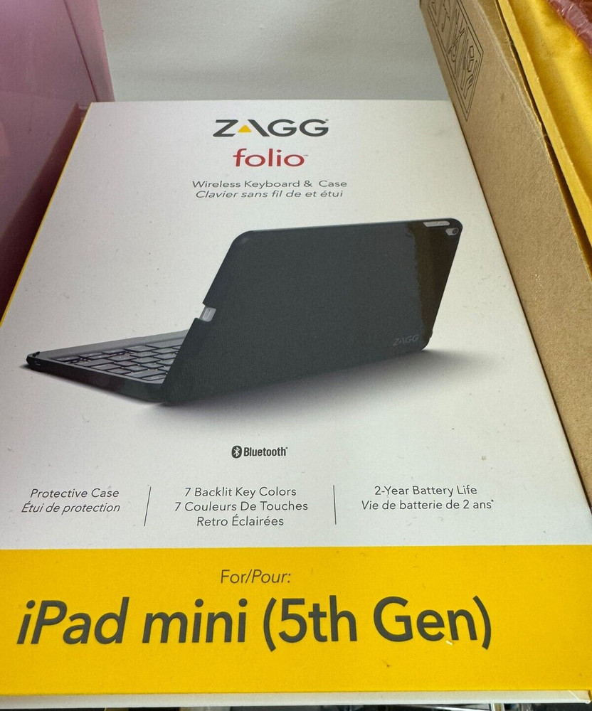 Zagg - bluetooth keyboard Protective Case for Apple iPad Mini 5th gen