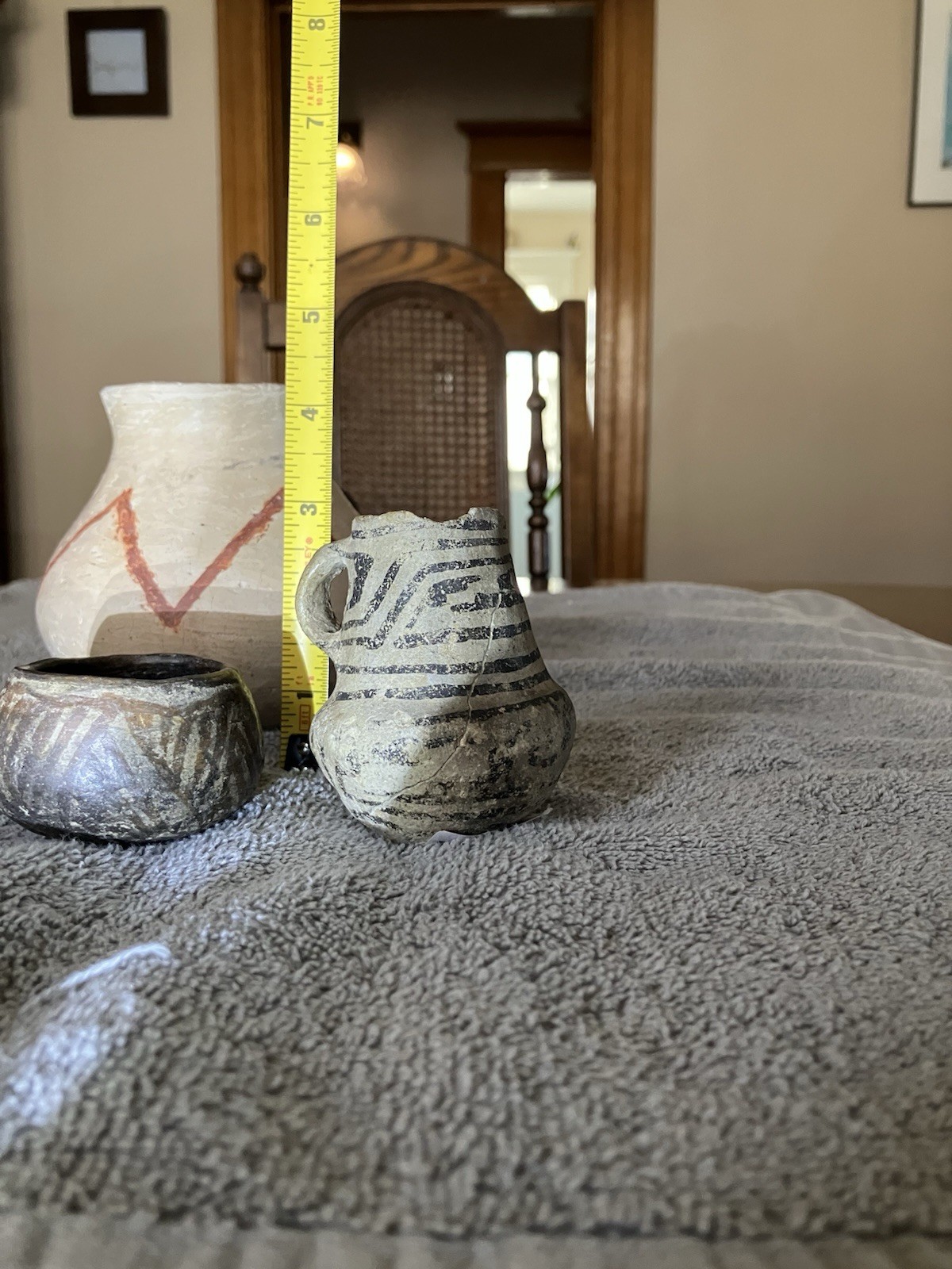 Anasazi Black On White Pottery Miniature Collection