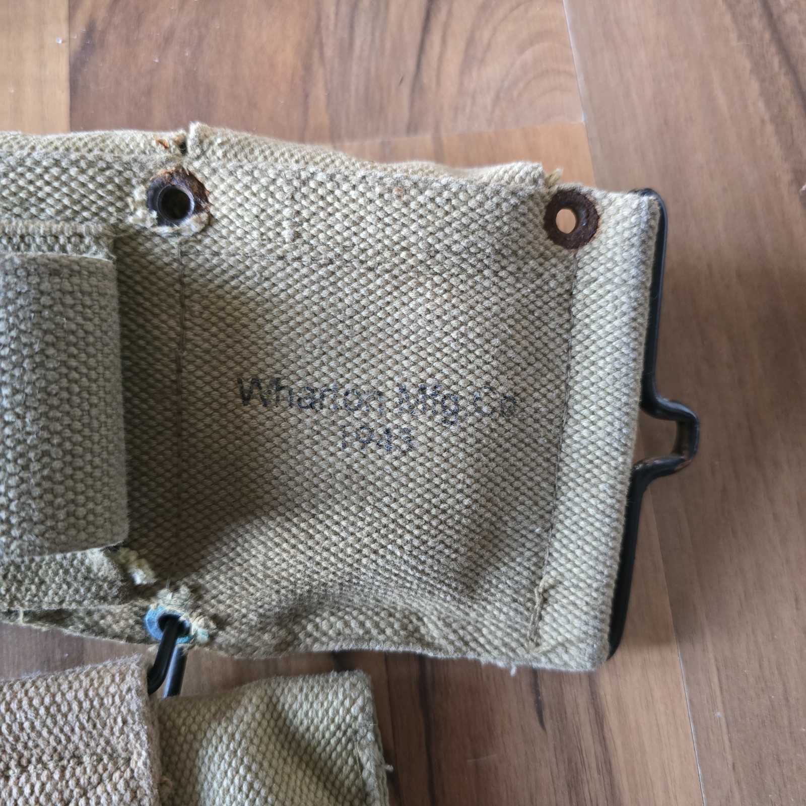 USMC Cartridge Belt Suspenders Canteen First Aid Wharton Mfg For Reenactment