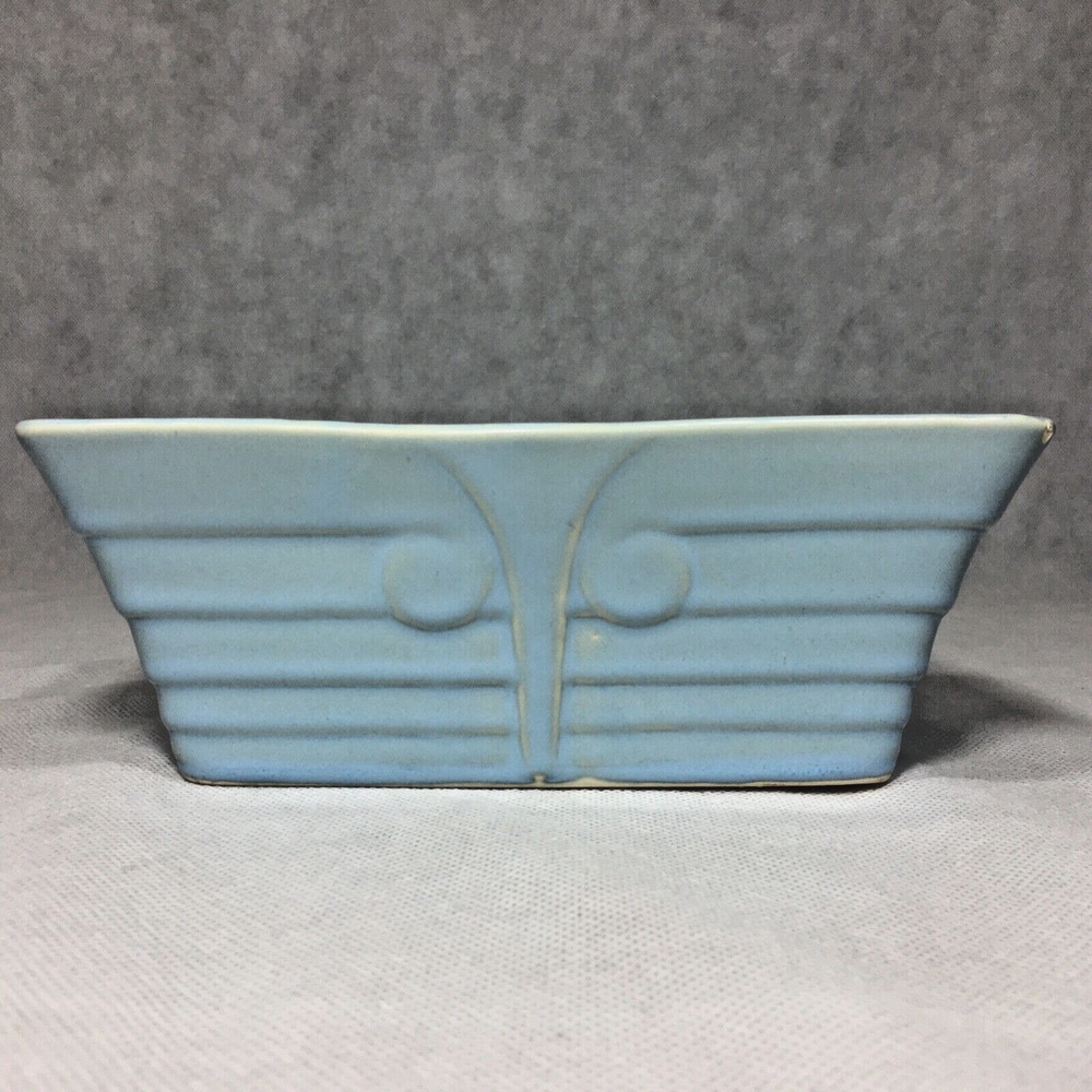 Ceramic Blue Rectangle Planter 8.25"