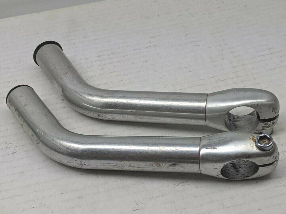 Vintage alloy bar ends/extensions silver