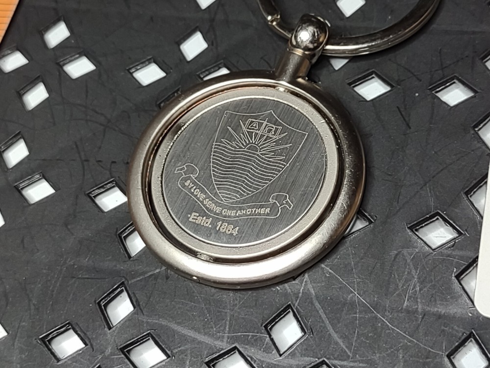Round FCC Logo Keychain