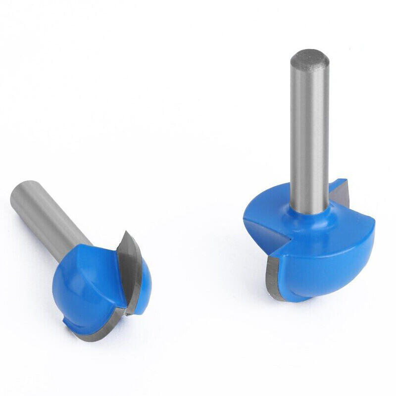 8Pcs Cove Core Box Router Bit Set 1/4 inch Round Shank Nose Woodworking Cutter