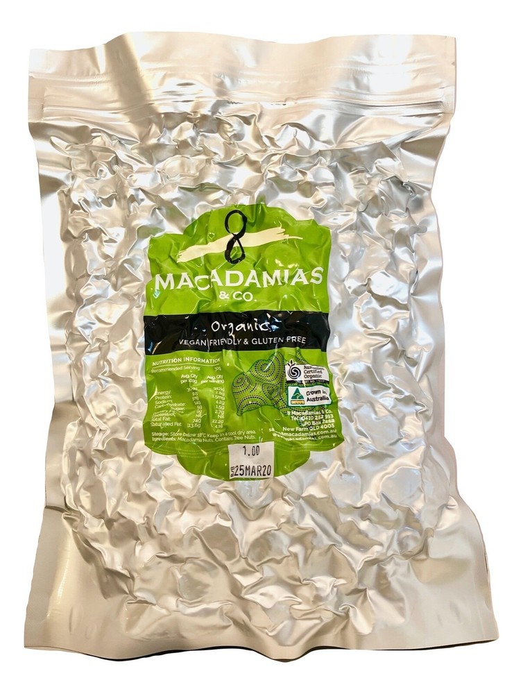 Macadamia Nuts Organic Australian Certified