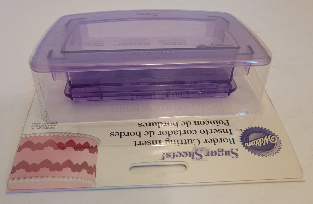 WILTON SUGAR SHEETS! Punch - Cutting Inserts & Border Cutting Inserts HEART NEW