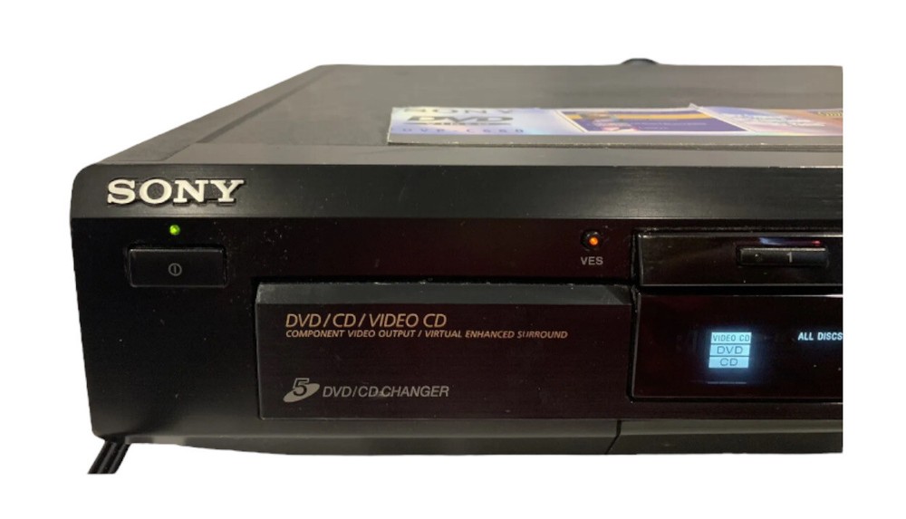 Sony DVP-C660 DVD CD Carousel 5 Disc Changer Player No Remote Tested ~ WORKING