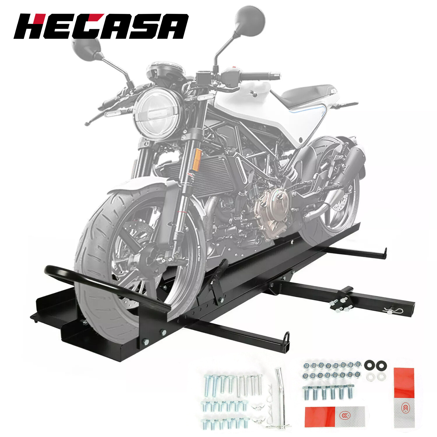 Heavy Duty Motorcycle Carrier Hitch Rack Mount Trailer Hitch Hauler