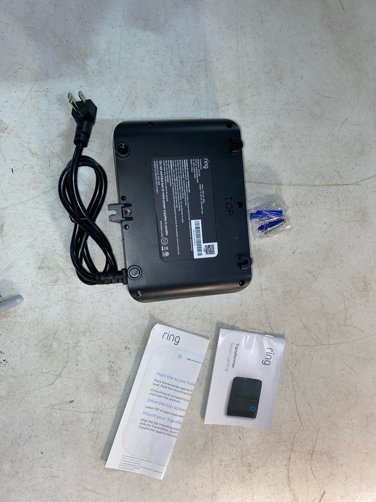 Ring Transformer Black - Low-voltage for non-Ring lights, Amazon Sidewalk, Model