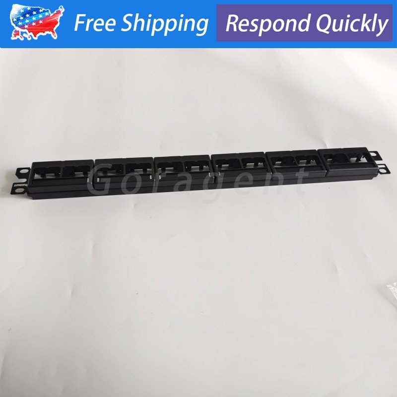 NEW In Box For Panduit CPP24WBLY 24Port Mini-Com Modular Patch Panel US