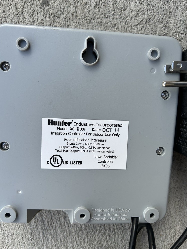 Hunter X-Core XC800i 8-Station Zone Sprinkler Irrigation Timer Controller Indoor