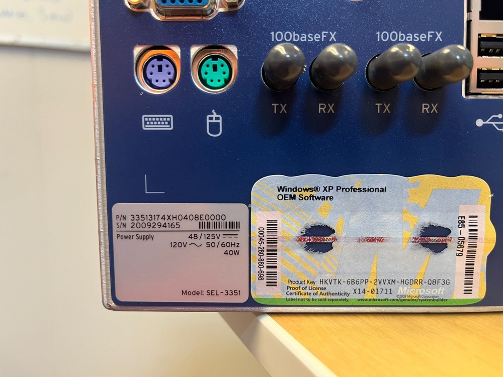 SCHWEITZER ENGINEERING LABORATORIES SEL-3351 SYSTEM COMPUTING PLATFORM