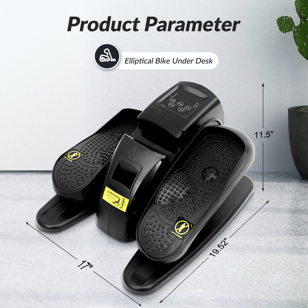 Ellipse Electric Elliptical Machine Under Desk Leg Exerciser Fully Assembled LCD