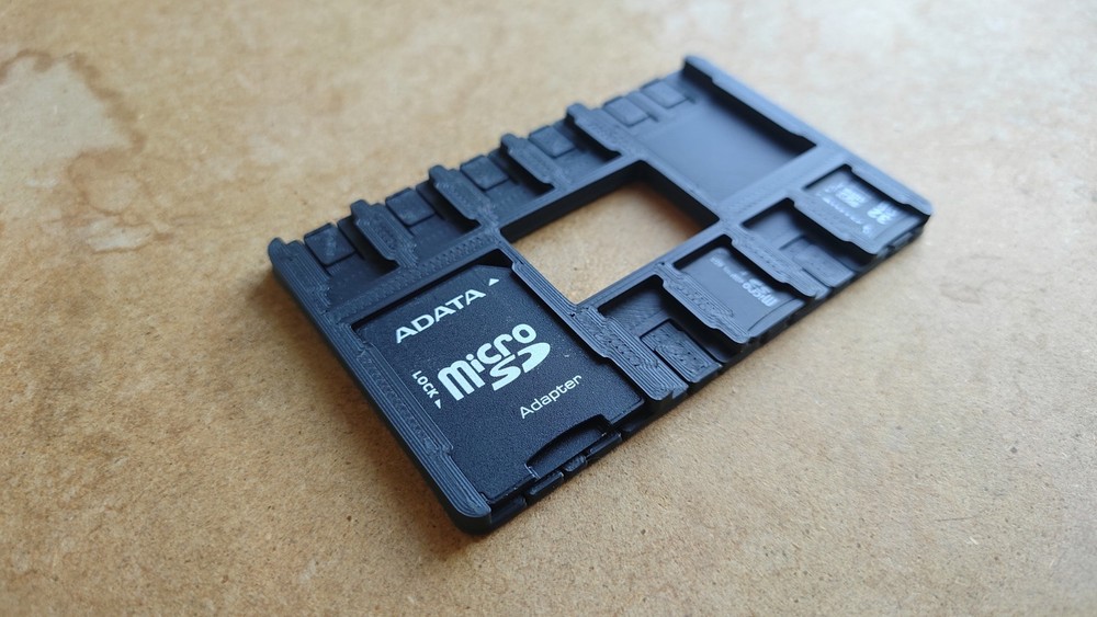 MicroSD & SD Card Wallet Holder for 8x MicroSD & 2x SD for data transfer backup