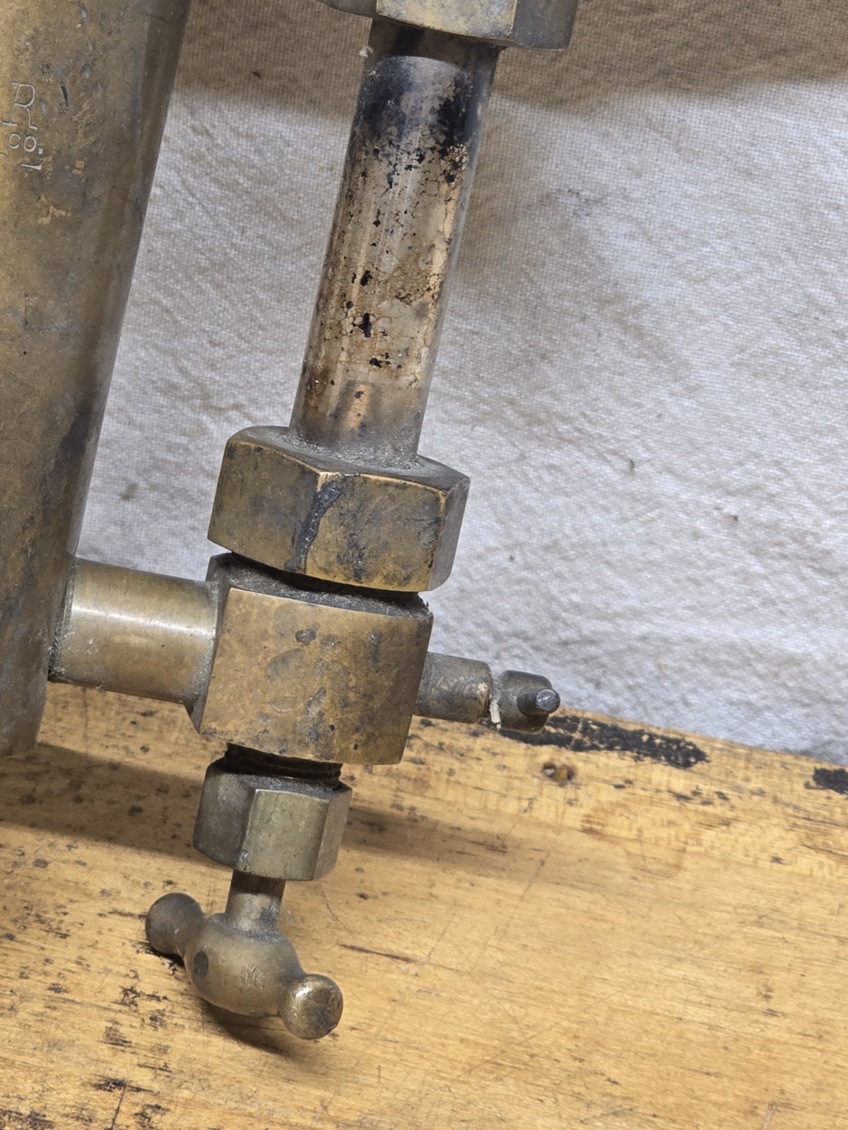 Antique Brass Lunkenheimer Senior Lubricator Oiler Hit Miss Steam Engine