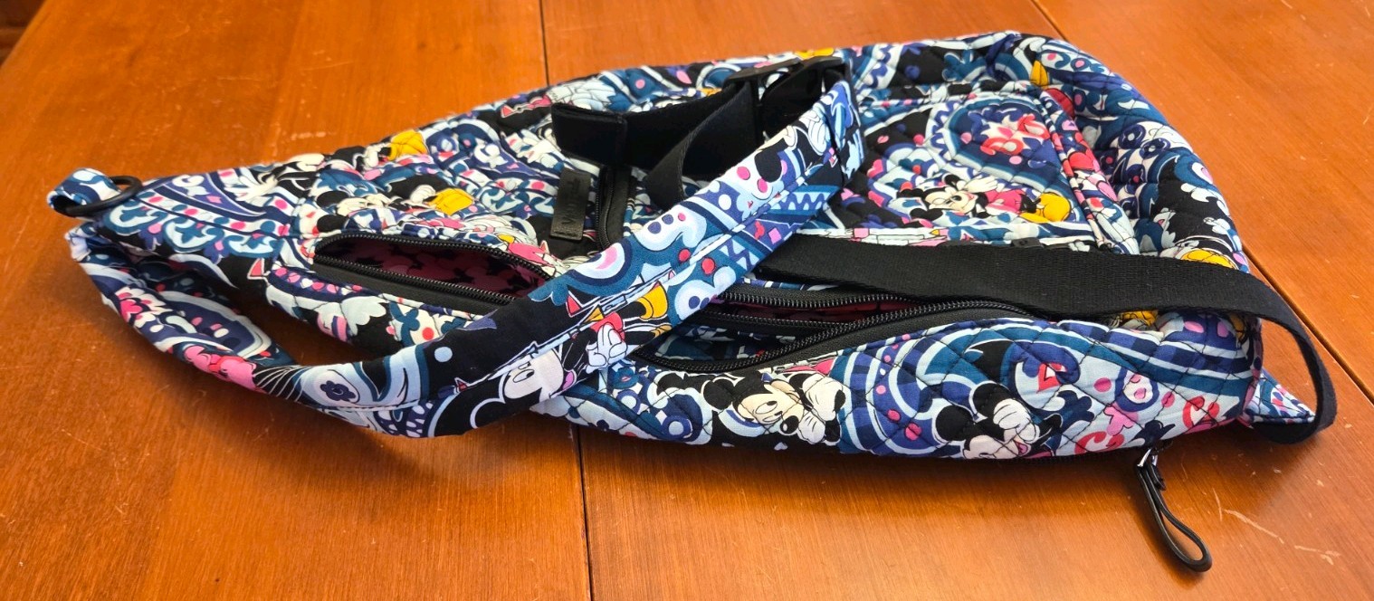 Disney Parks Vera Bradley Sling Backpack, Mickey’s Whimsical Paisley, See Photos