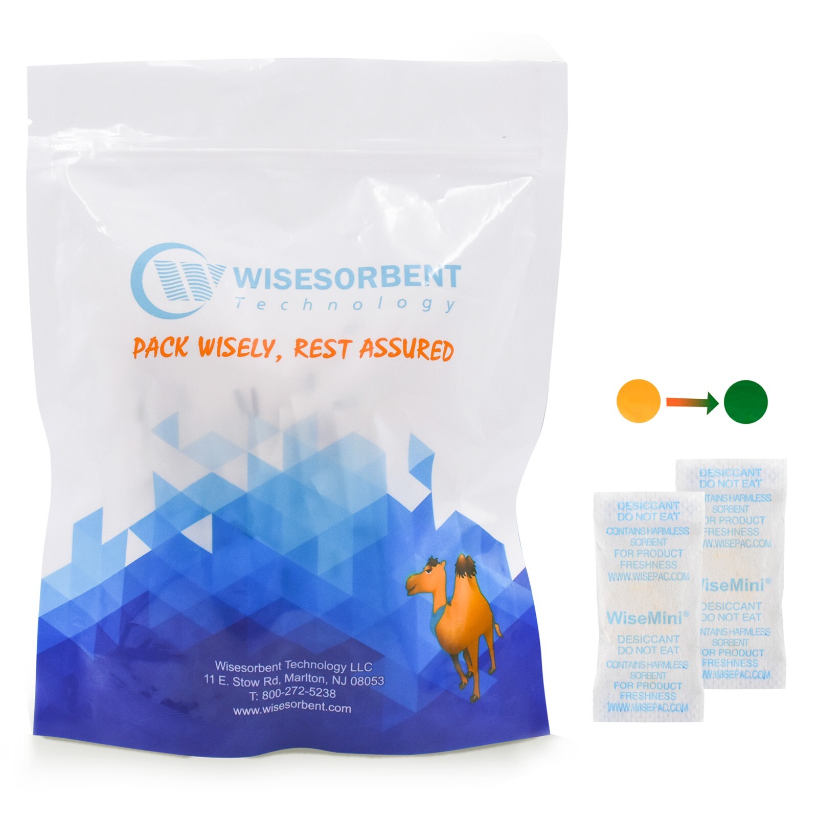 0.5 Gram 300 Pack Silica Gel Packets Color Indicating Dessicant Food Grade NP