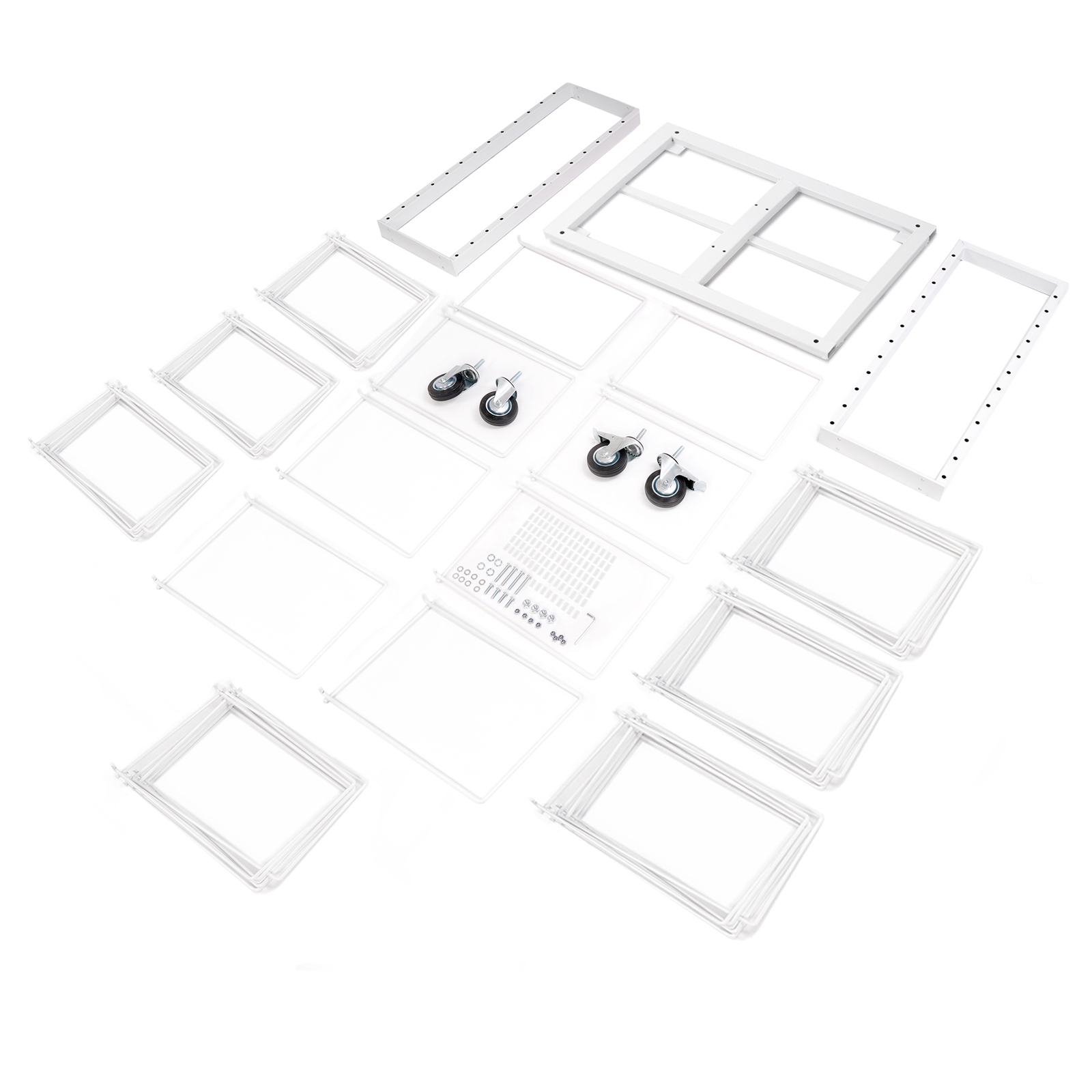 50 shelves 4 Casters Art Drying Rack Drying Stand For Doors/Shelves/Paint Shops