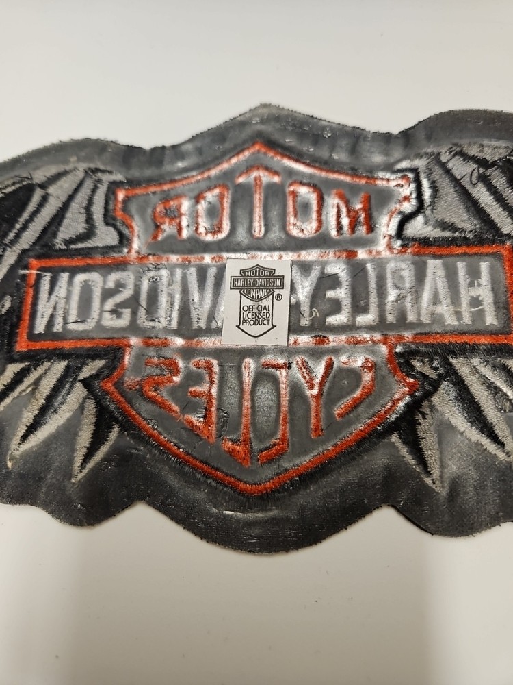 HARLEY DAVIDSON STRAIGHT WING B & S EXTRA LARGE VEST OR JACKET BACK PATCH NEW