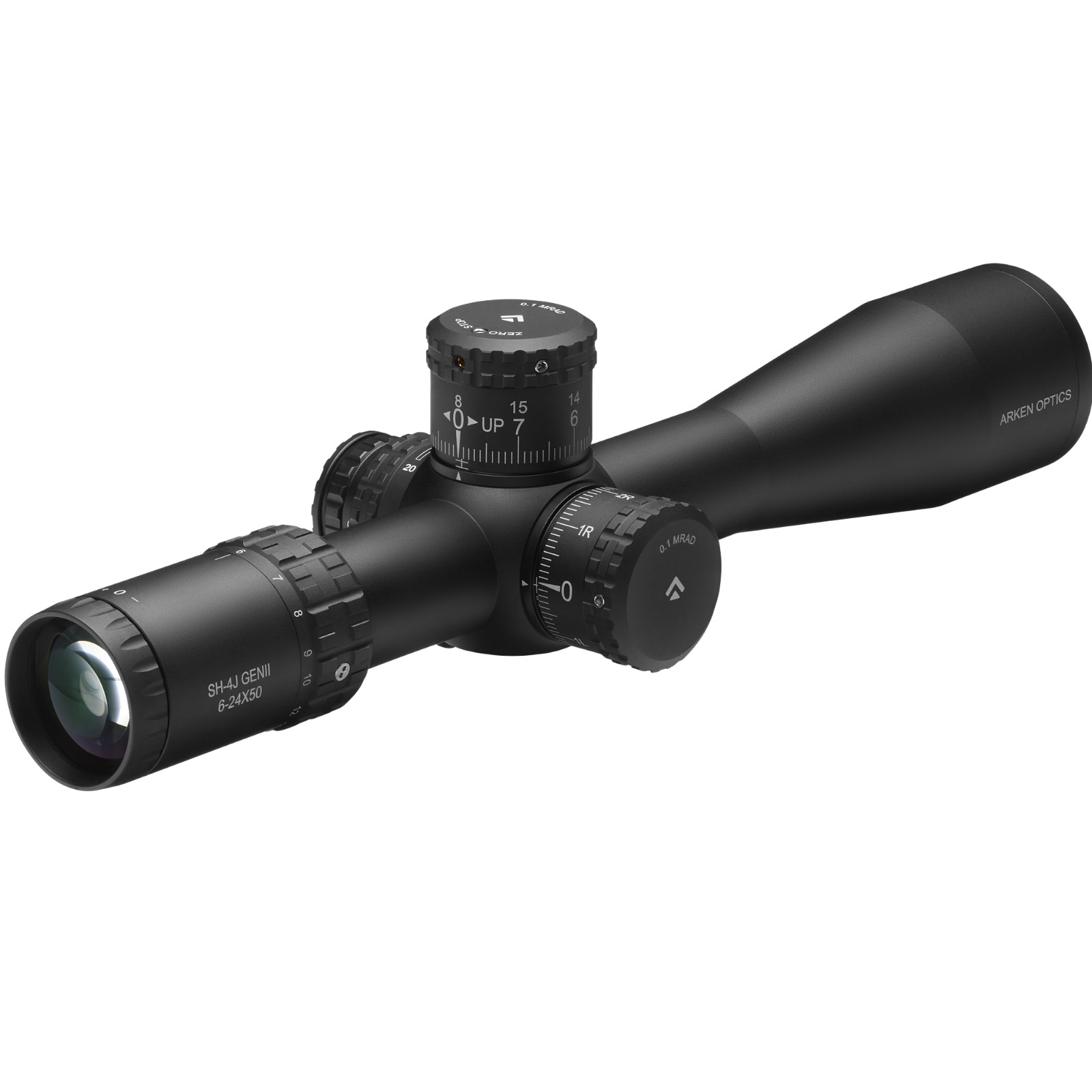 Arken Optics SH-4J 6-24×50 FFP – Illuminated VPR MOA Reticle (SH4J-6240VPR)
