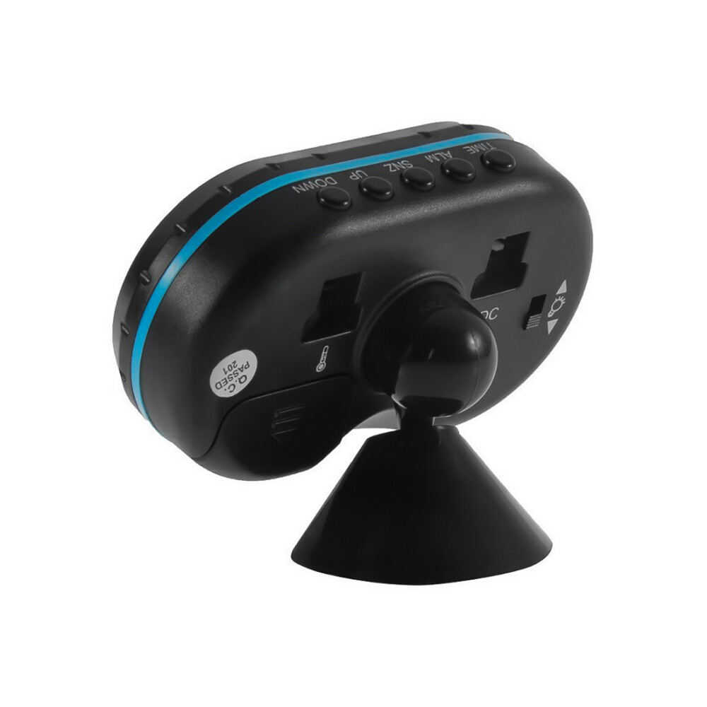 Mini Car Dash Panel Blue LED Digital Thermometer/Voltmeter/Clock Voltage Gauge