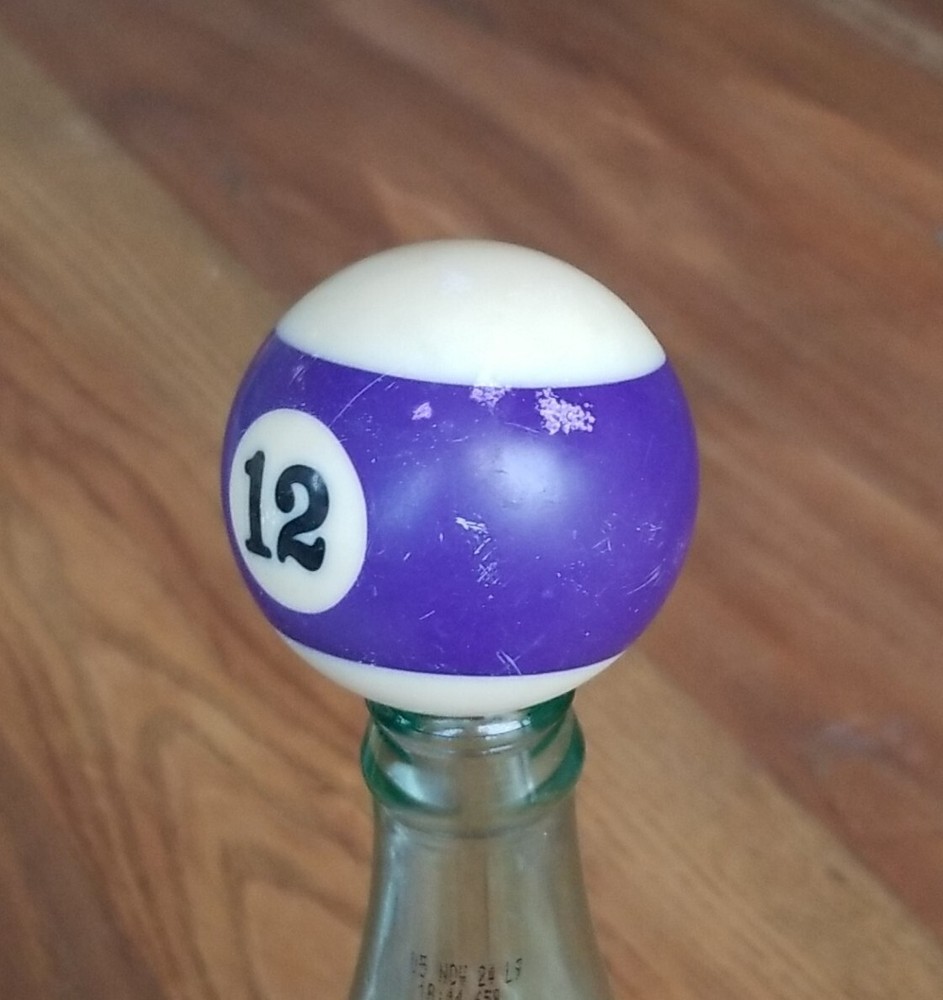 Pool Billiard Ball #12 Stripe Vintage Replacement  2 1/4"